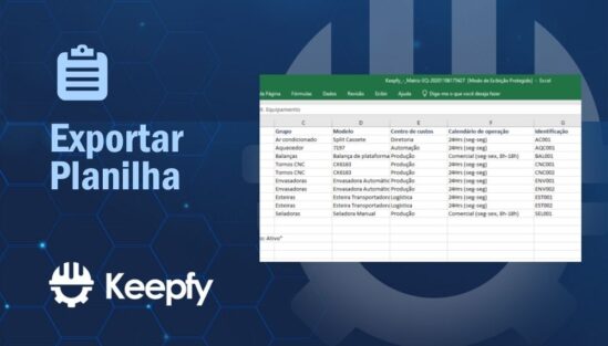 Exportar planilha de dados