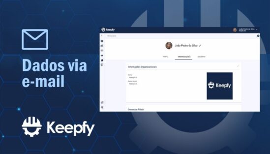 Envio dos dados da conta por e-mail