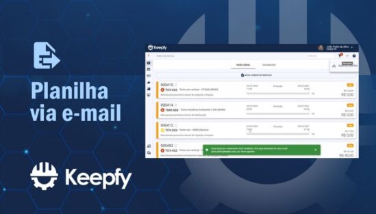Envio da Planilha de OS por e-mail