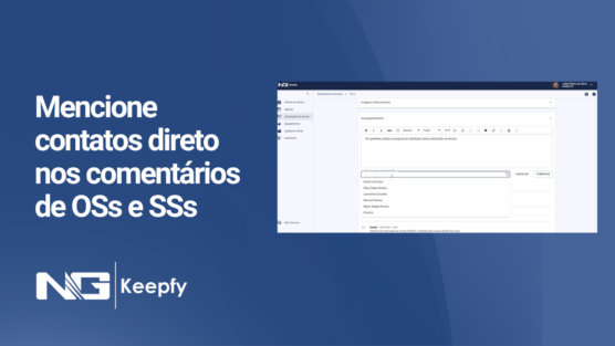 Mencione contatos direto nos comentários de OSs e SSs