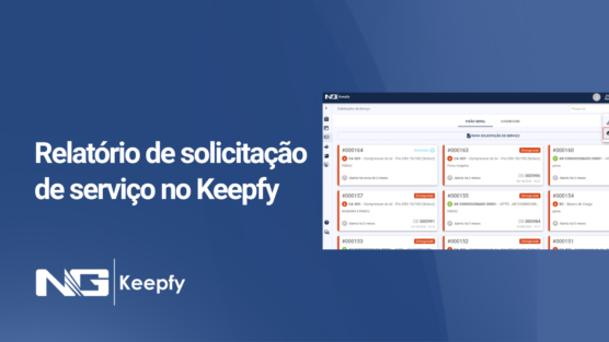 Relatório de solicitação de serviço no Keepfy