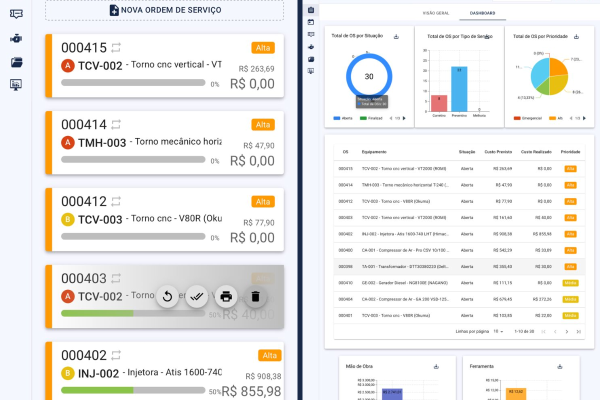 Capturas de tela site móvel Keepfy